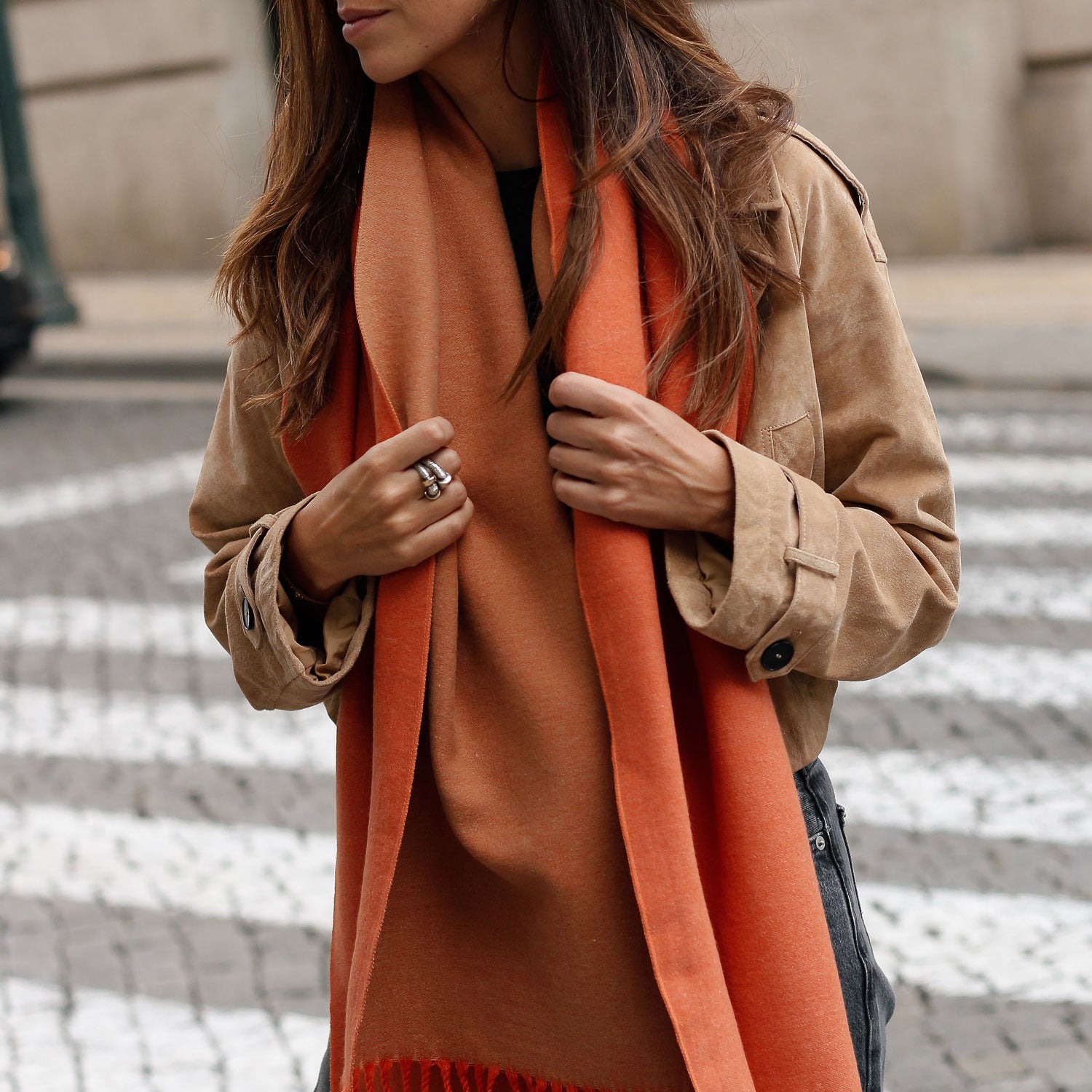 Vincent Orange & Beige