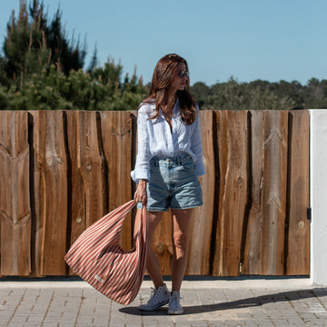 Lily Terracotta Stripes Cream