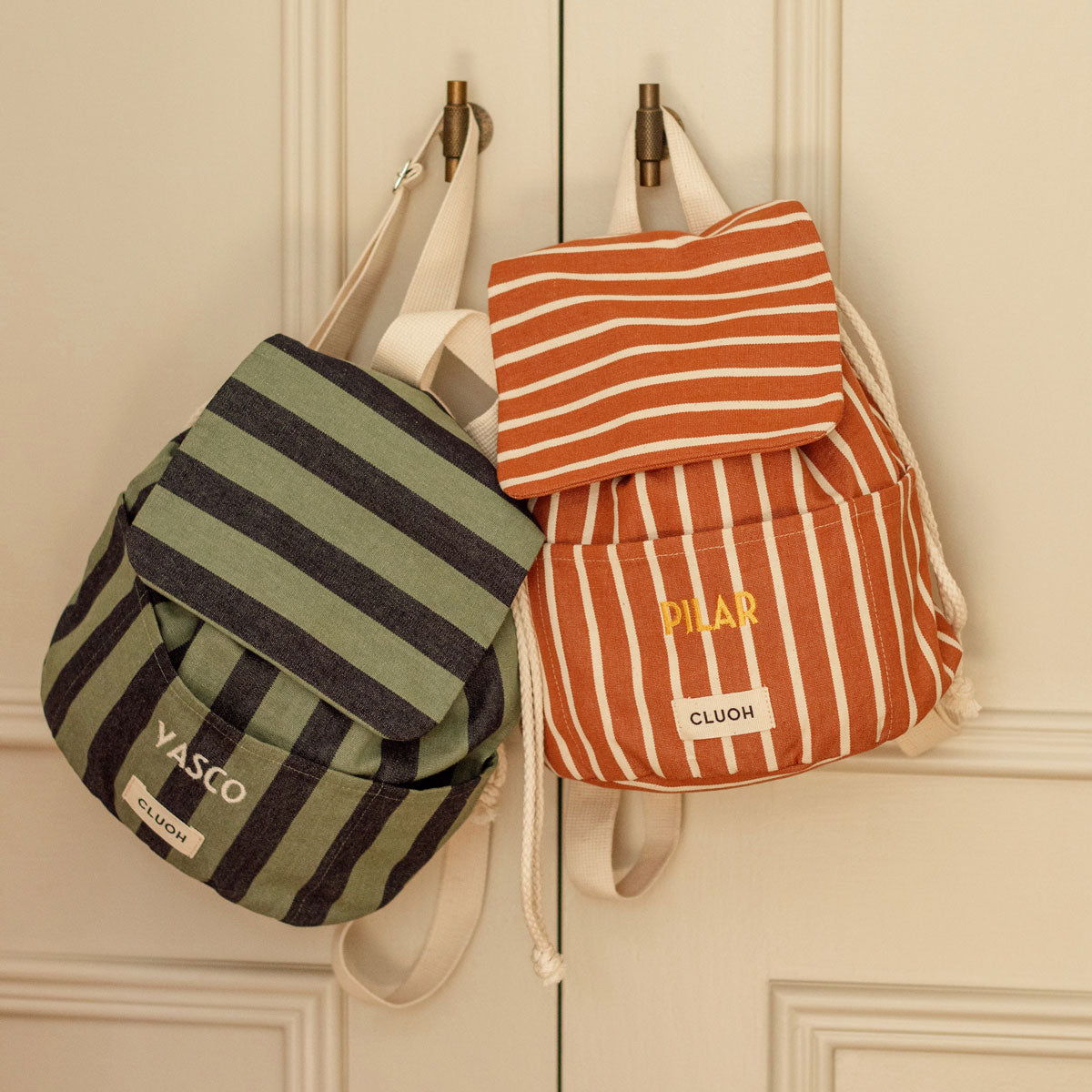 Joan Kids Terracotta Stripes Cream