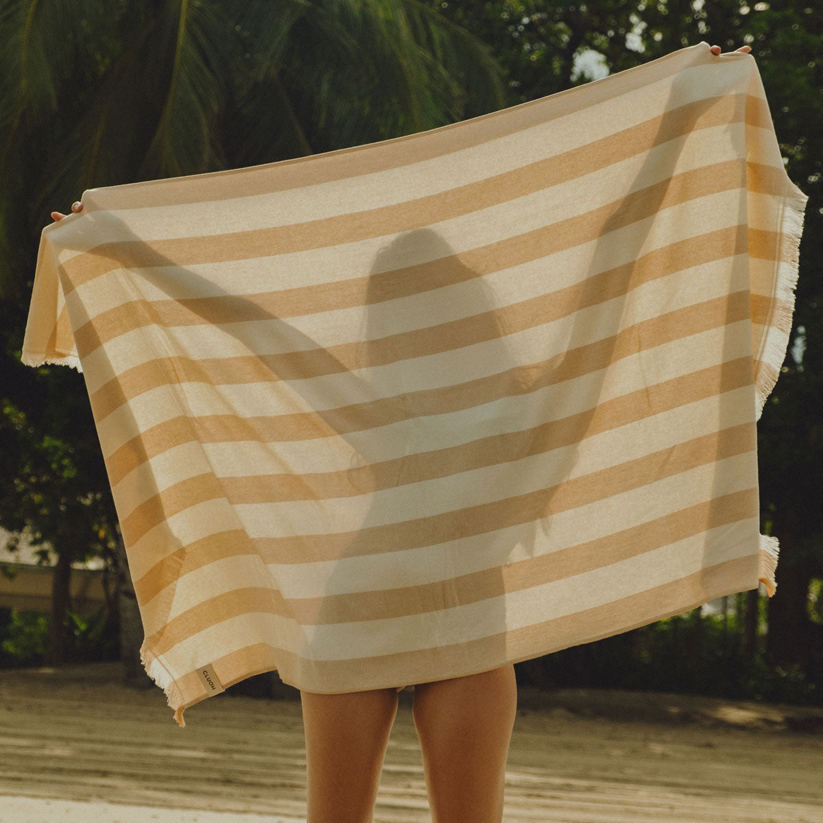 Anna V-Stripes Beige