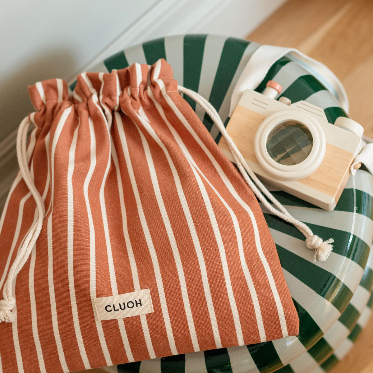 Gi Kids Terracotta Stripes Cream