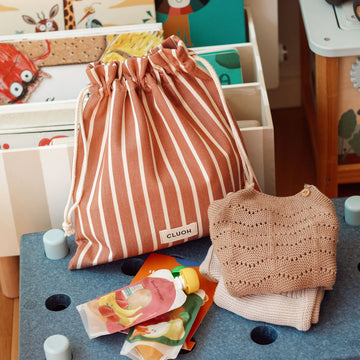 Gi Kids Terracotta Stripes Cream