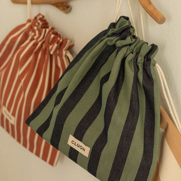 Gi Terracotta Stripes Cream