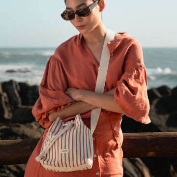 Helen Slim Stripes Terracotta