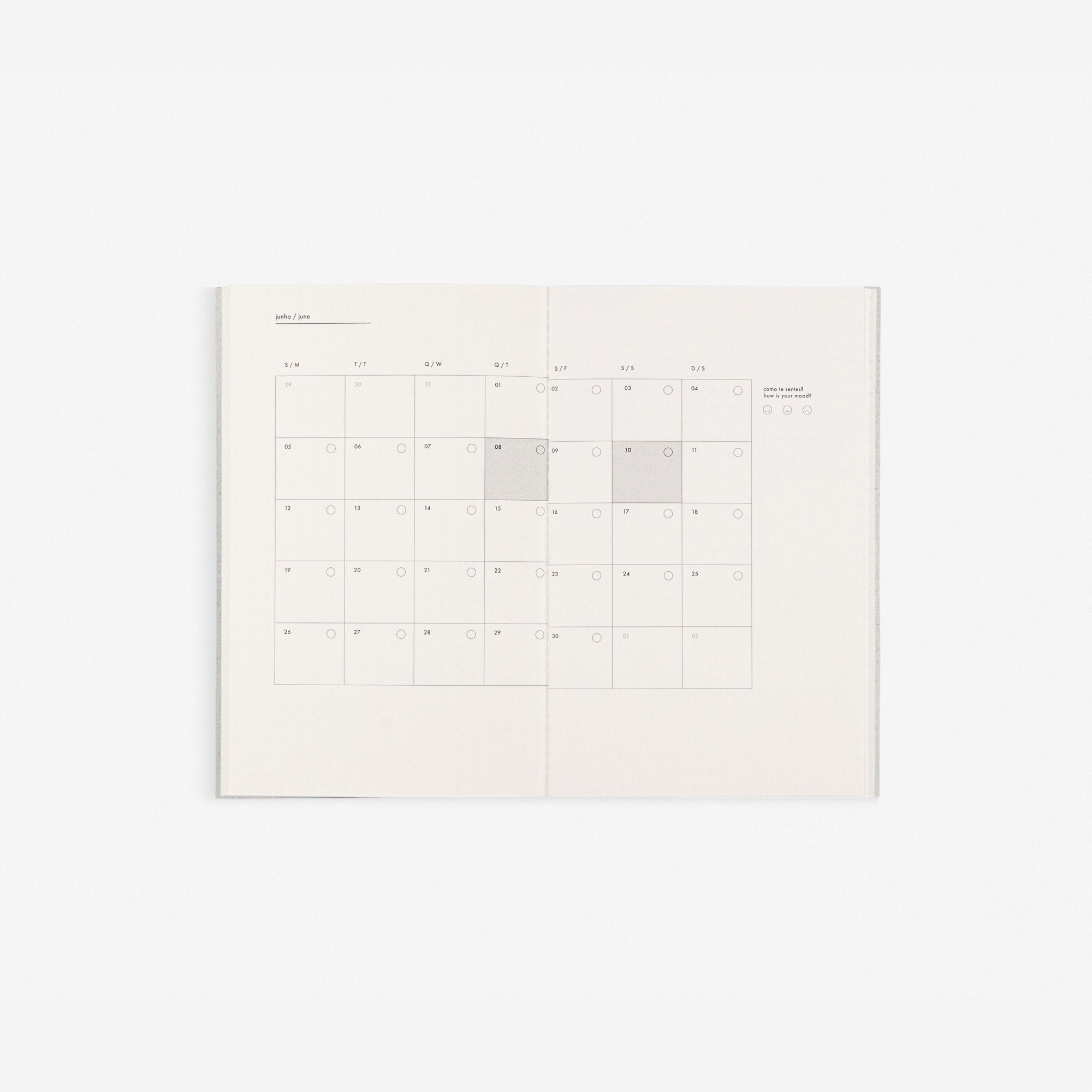 Caderno mês a mês 2026 INUSITADO