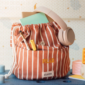 Joan Kids Terracotta Stripes Cream