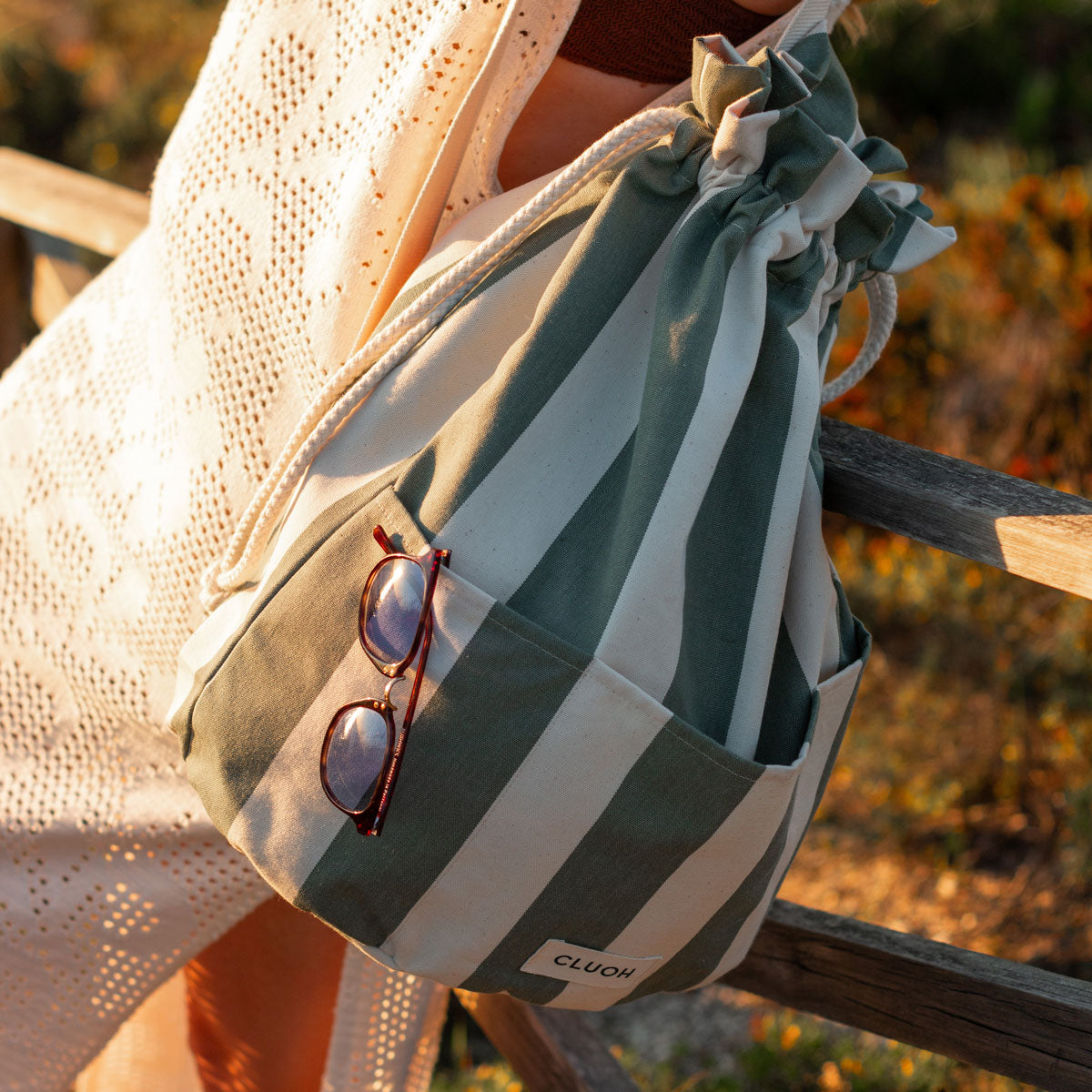 Juanita Bold Stripes Sage Green