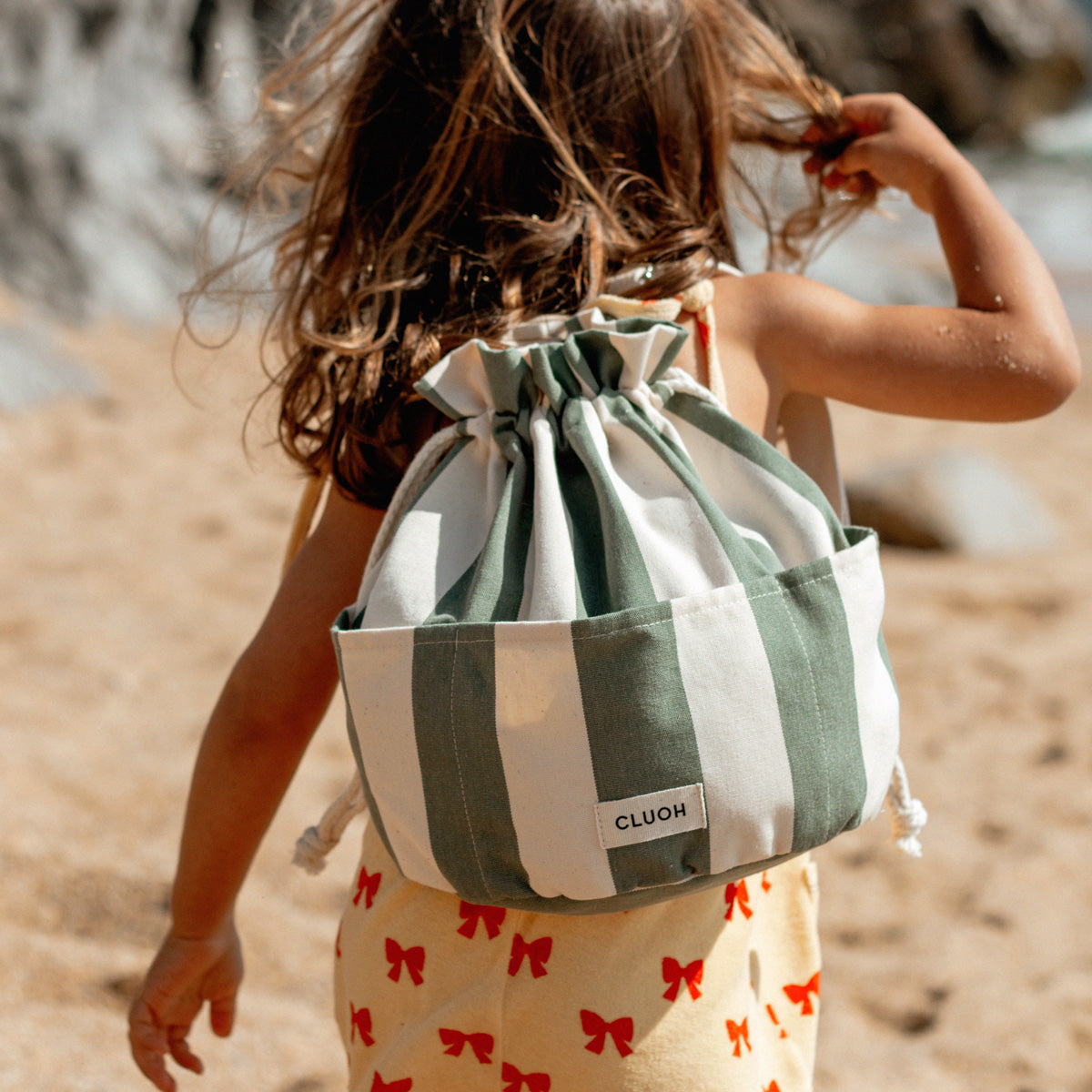 Juanita Kids Bold Stripes Sage Green