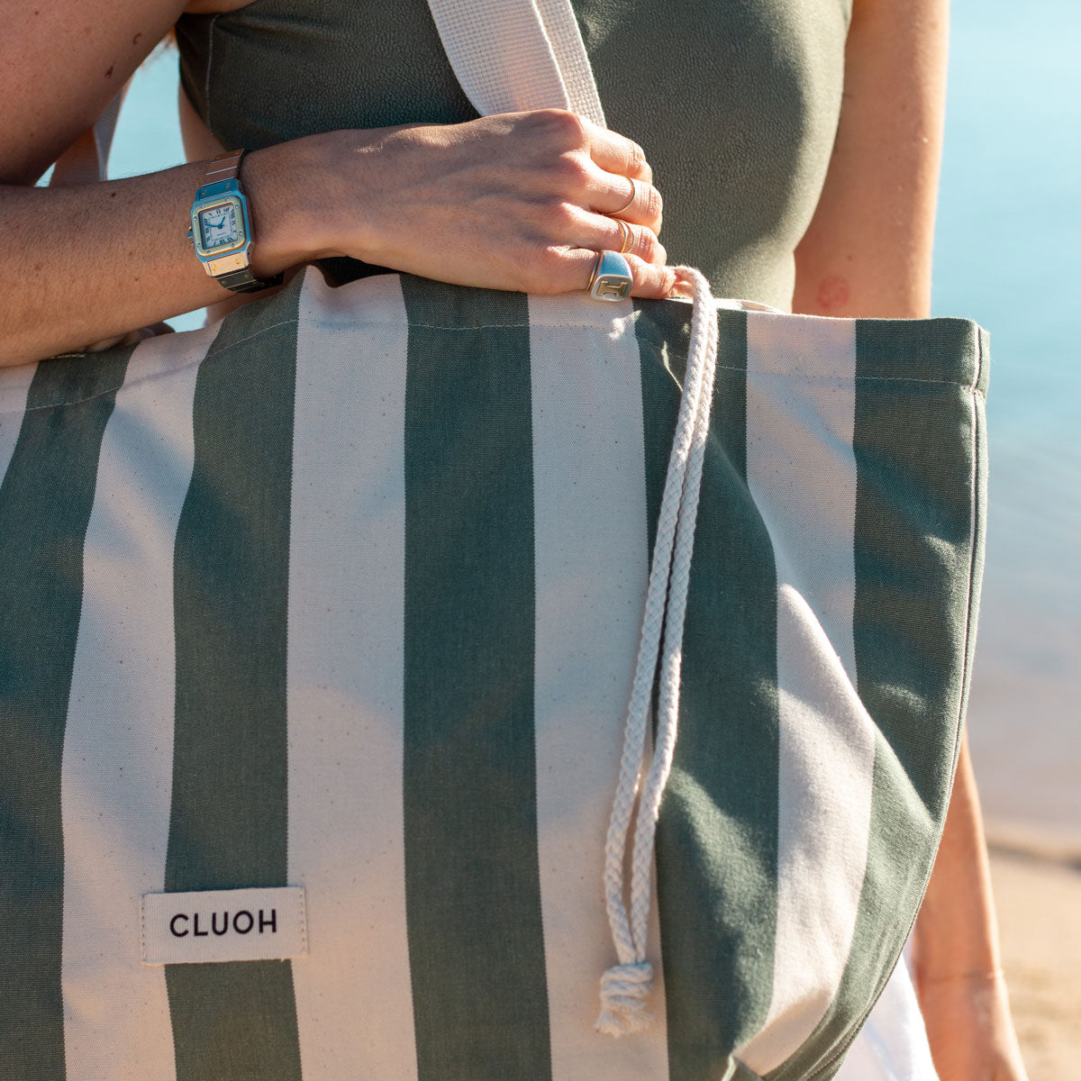 Karl Bold Stripes Sage Green