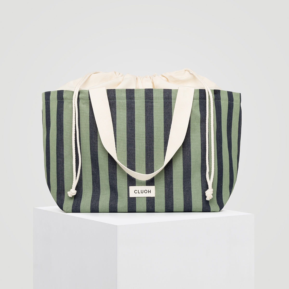 Karl Stripes Green & Midnight Blue