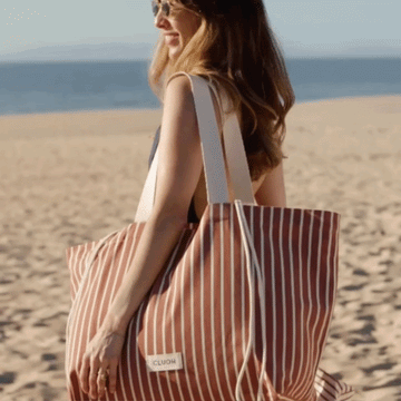 Karl XL Terracotta Stripes Cream
