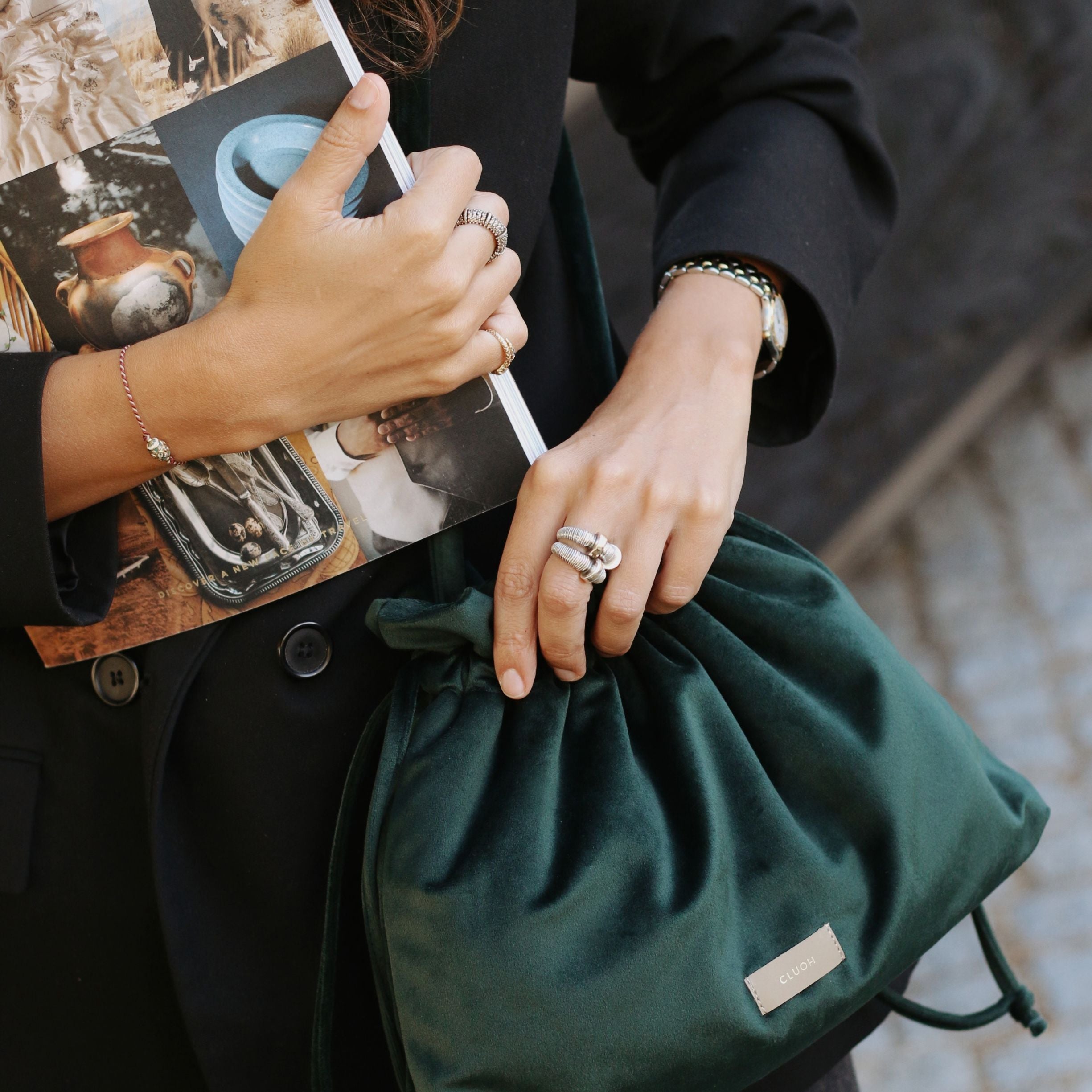 Laura Velvet Dark Green