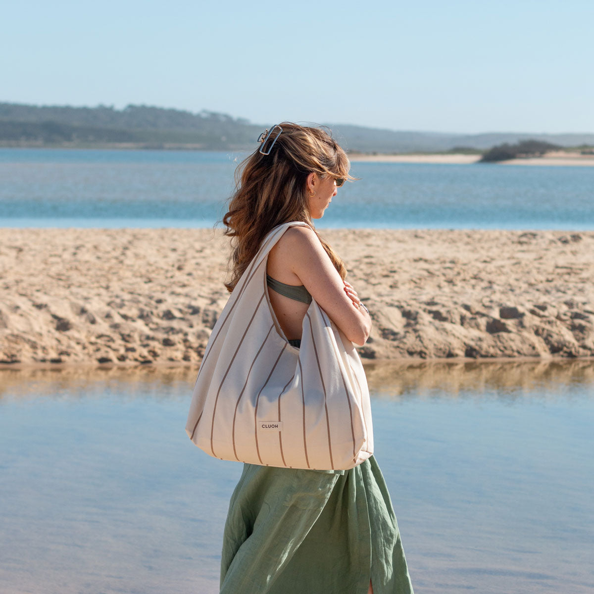 Lily Large Stripes Beige