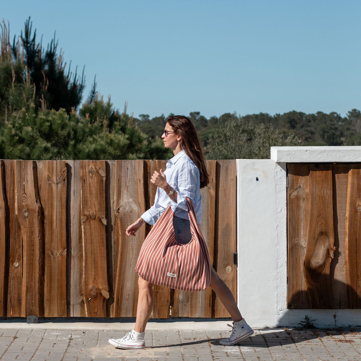 Lily Terracotta Stripes Cream