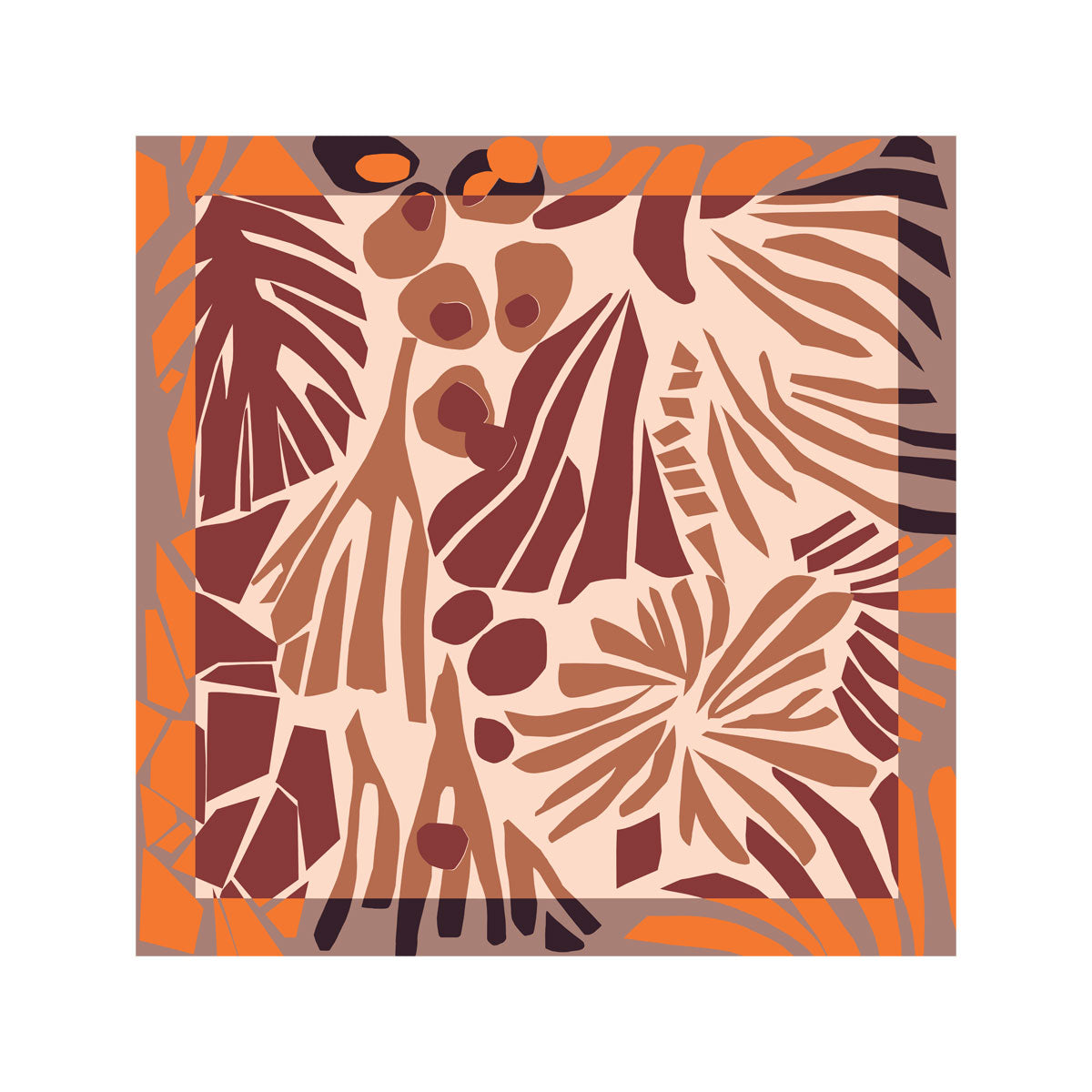 Mini Iris Cutout Bordeaux