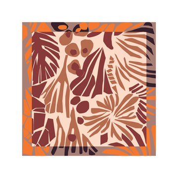 Mini Iris Cutout Bordeaux