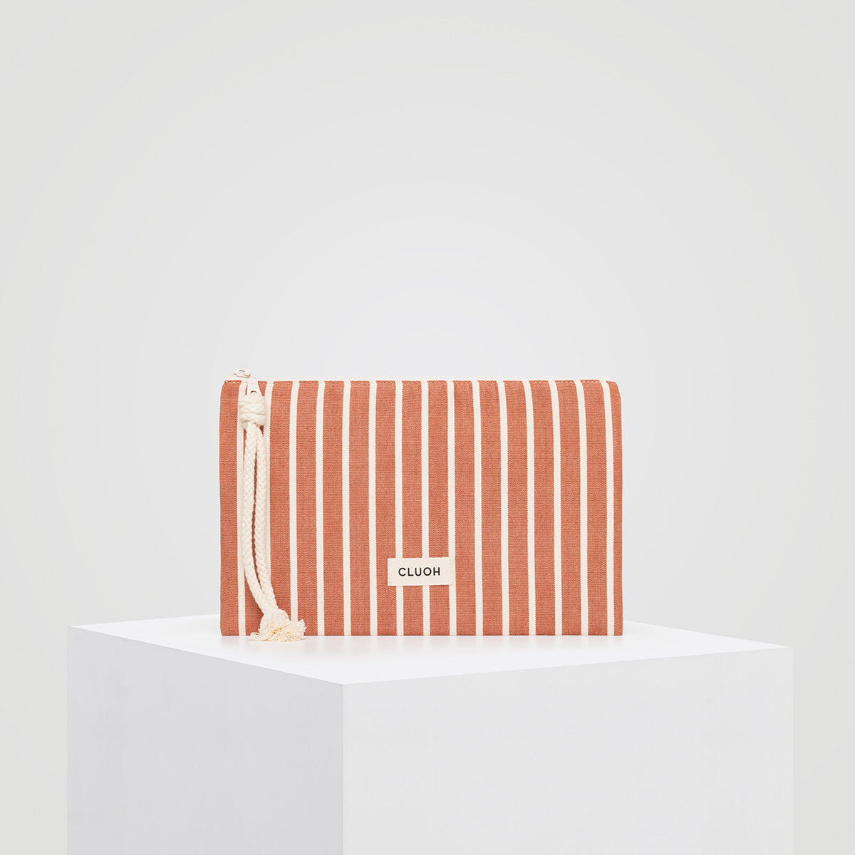 Stina Flat Terracotta Stripes Cream