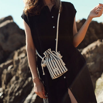 Thelma Slim Stripes Black