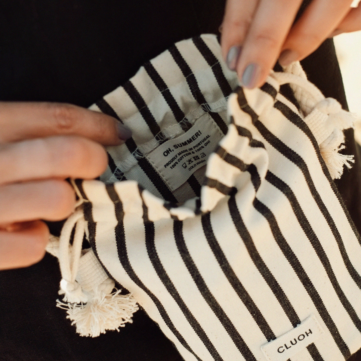 Thelma Slim Stripes Black